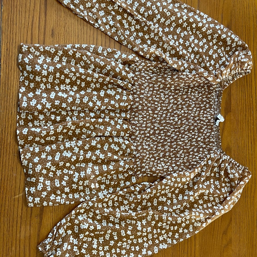 Hayden Brown Floral Blouse